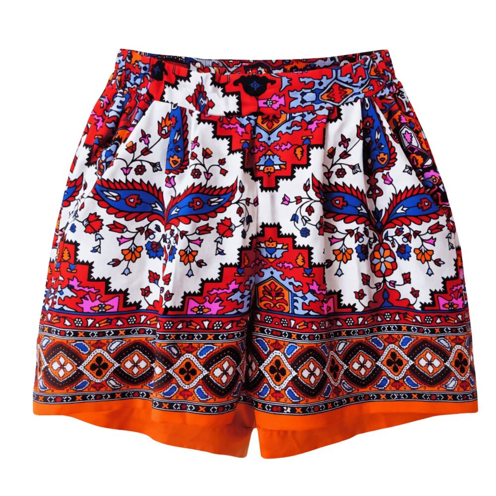 GB Women's Shorts Sz Small With Pockets Boho Geometric Floral Print